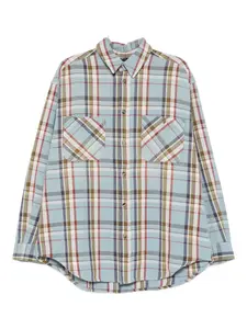 Рубашка в клетку Haikure, синий