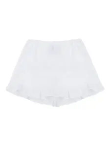 Шорты с оборками Sleeper, белый
