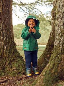 Детские утепленные резиновые сапоги с цветными блоками JoJo Maman Bébé, Khaki