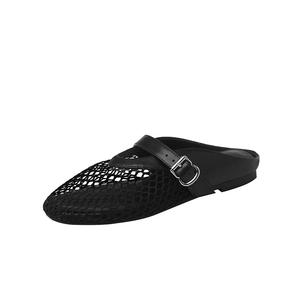 Hongyanglin Сандалии женские черные с противоскользящим покрытием и оберточным носком