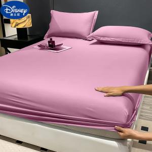 Disney Простыня на резинке 150х200 см для матраса 25-40 см, хлопок, цвет red bean paste red