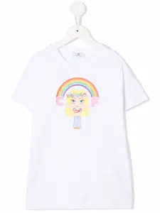 Футболка с логотипом Chiara Ferragni Kids, белый