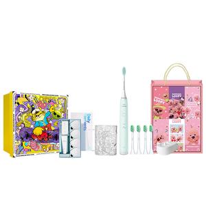 Электрическая зубная щетка для взрослых Sonic Small Feather щетина мягкая защита десен HX2421 PHILIPS, зеленый