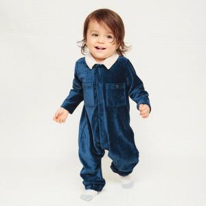 Вязаный комбинезон с длинными рукавами из вельвета Branshes, цвет Navy Blue