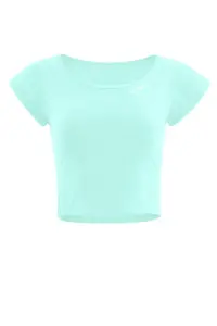 Укороченный топ Winshape "AET137LS", функциональный, легкий и мягкий укороченный, мятный