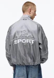 Тренировочная куртка Pull&Bear, Dark Grey