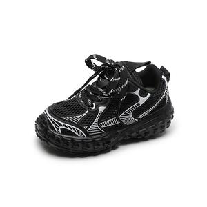 Противоскользящая дышащая повседневная обувь для детей Tide attack, черный