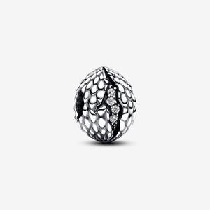 Шарм Pandora x Game of Thrones Sparkling Dragon Egg, серебро