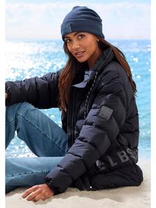 стеганая куртка темно-синего цвета ELBSAND