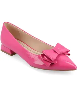 Женские балетки Ophelia Bow Low Block Heel Journee Collection, розовый
