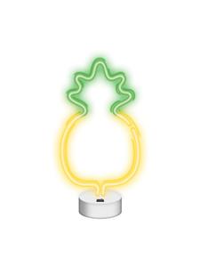 Forever Lights Неоновая светодиодная вывеска на батарейках/USB, домашний светильник, ночник, ананас, желто-зеленый