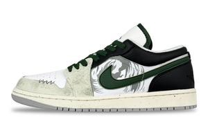 Jordan Air 1 Xuanwu устойчивые к истиранию низкие баскетбольные кроссовки унисекс black yellow