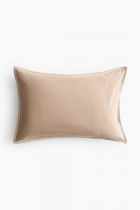 Наволочка H&M Cotton, 40x60 см, бежевый
