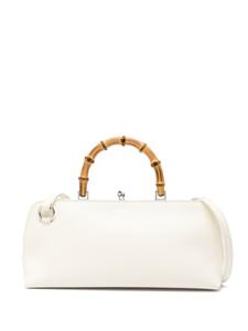 Маленькая кожаная сумка-тоут Jil Sander, белый