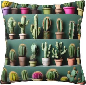 CarXs Подушка Many Cactus Art с двусторонним принтом Many Cactus Art