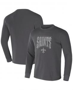 Мужская термофутболка nfl x darius rucker collection by charcoal new orleans saints с длинным рукавом Fanatics, мульти