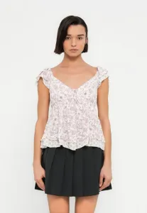 Блуза в стиле бэби-долл в стиле бохо с платком по краю Hollister Co., White