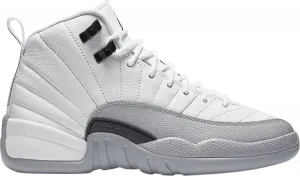 Кроссовки Air Jordan 12 Retro GS Wolf Grey, белый