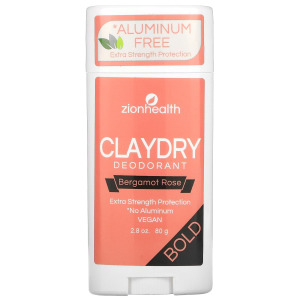 Дезодорант Zion Health ClayDry, роза с бергамотом, 80 г