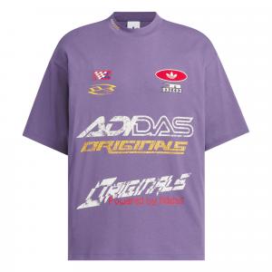 Футболка SS25 MOTO мужская Adidas Originals, фиолетовый