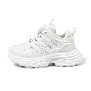 Кроссовки для бега с противоскользящей подошвой, легкие, с амортизацией и низким верхом для детей ST&SAT KIDS, серебряный