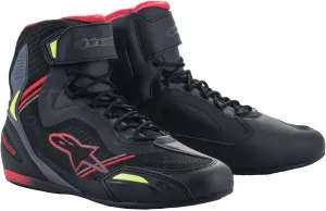 Мотоциклетные ботинки Alpinestars Faster-3 Rideknit, Black / Red / Yellow