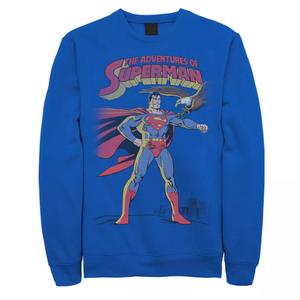 Мужской свитшот с текстовым плакатом DC Comics Superman Adventures Licensed Character