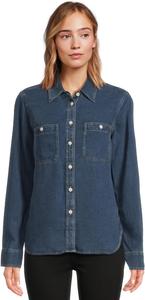 Рубашка Faherty Tried And True Chambray Classic Shirt, цвет Night Lagoon Wash