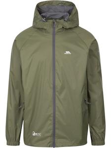 Куртка-дождевик "Qikpac Jacket Packaway Jacket" зеленого цвета Trespass