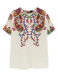 Шёлковая блузка Etro, белый