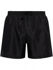 Шорты для плавания с аппликацией логотипа Balmain, черный