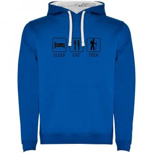 Худи Kruskis Sleep Eat And Trek Two-Colour, синий