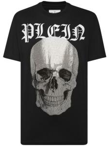 Philipp Plein футболка с декором Skull, черный