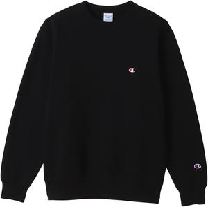 Мужская толстовка с длинными рукавами Champion C3-W005Z, с логотипом One Point и круглым вырезом, черный