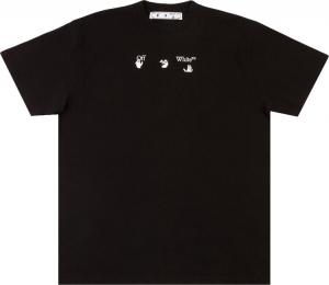 Футболка Off-White Peace Worldwide Short-Sleeve Slim Tee 'Black/Green', черный