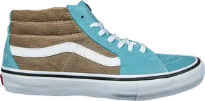 Кеды Vans Supreme x Sk8 Mid Pro Corduroy Croc, синий