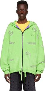 Зеленая куртка из вискозы We11done