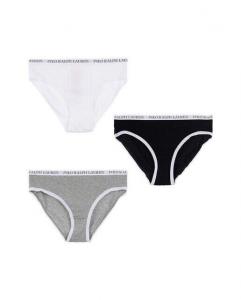 Белье для девочки с фирменным рисунком Polo Ralph Lauren, белый