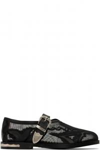 Черные мокасины из сетки и кожи Toga Pulla