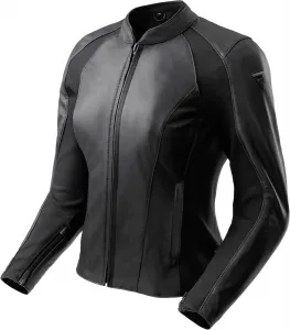 Женская мотоциклетная куртка REBELHORN Siena Lady из кожи с защитой локтей и плеч уровня 2, карманом для защиты спины, центральной вентиляционной системой. Размеры до 3XL, black