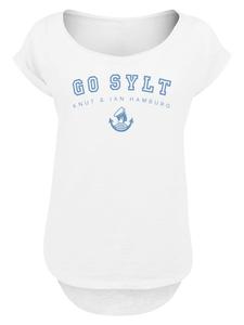 Длинная футболка Go Sylt Knut & Jan Hamburg белого цвета F4NT4STIC