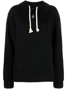 JW Anderson худи с вышитым логотипом, черный