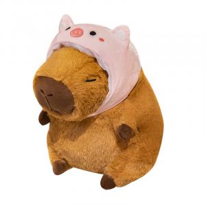 Плюшевая игрушка Capybara превращается в Meerkat, плюшевая кукла, высота 25см/35см/45см Happy Fish