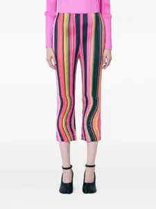 Варп-брюки Pleats Please Issey Miyake, розовый