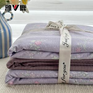 Yalu Комплект постельного белья 1.2м, 3 предмета: пододеяльник 150*210см, мягкий, нежный, приятный к телу, цвет Lian Ru Qing Ning Xiang