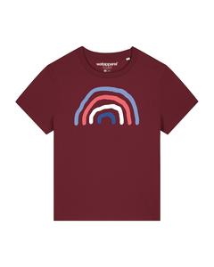 Рубашка Watapparel Regenbogen, бордовый/темно-красный