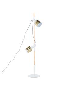 Напольные лампы OWENS в бело-золотисто-коричневом цвете - (Ш) 28 x (В) 125 x (Д) 28 см