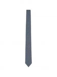 Галстук с узором EMPORIO ARMANI, синий