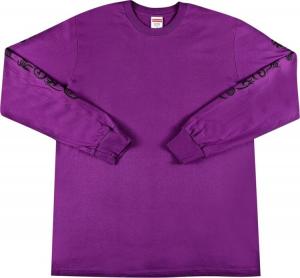 Лонгслив Supreme Clayton Patterson Long-Sleeve Tee 'Light Purple', фиолетовый