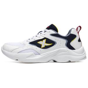 XTEP Кроссовки для бега с низким верхом, износостойкие, амортизирующие, мужские, белые, синие